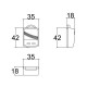 Caixa Patola CR-059 2 Teclas 17x35x41mm Caixa Patola CR-059 2 Teclas 17x35x41mm