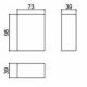 Caixa Patola PB-107/2 39x73x98mm Caixa Patola PB-107/2 39x73x98mm