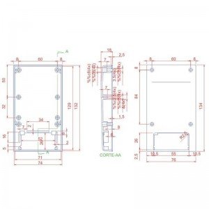 Caixa Patola CP-012 30x76x134 - Painel Fechado Caixa Patola CP-012 30x76x134 - Painel Fechado