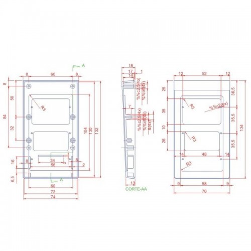 Caixa Patola CP-012 30x76x134 - Painel Aberto Caixa Patola CP-012 30x76x134 - Painel Aberto