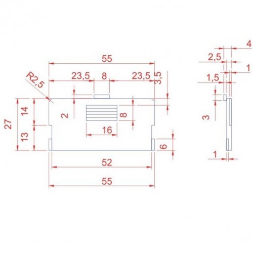 Caixa Patola CP-012 30x76x134 - Painel Aberto Caixa Patola CP-012 30x76x134 - Painel Aberto