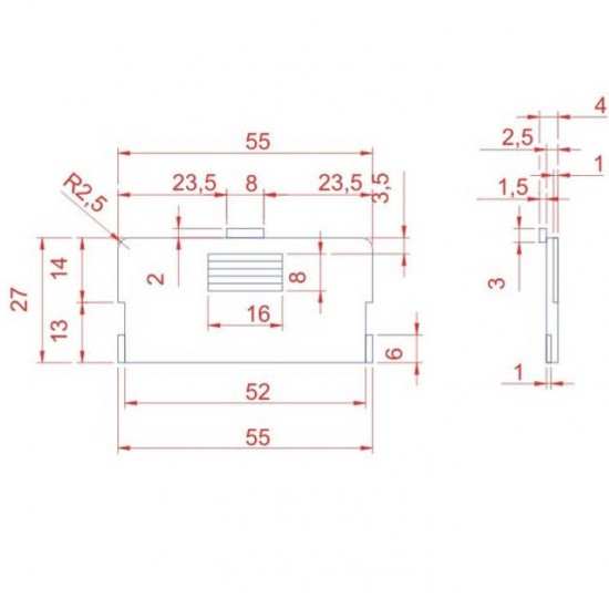 Caixa Patola CP-012 30x76x134 - Painel Aberto Caixa Patola CP-012 30x76x134 - Painel Aberto
