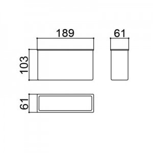 Caixa Patola GPU-01 (CX-CL) 61x103x189mm