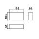 Caixa Patola GPU-01 (CX-CL) 61x103x189mm
