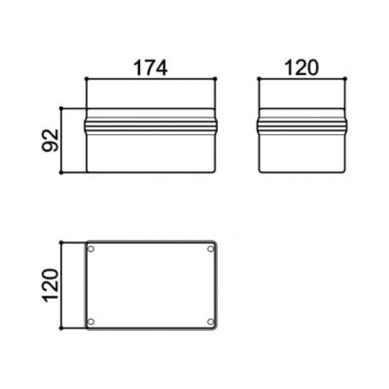 Caixa Patola PB-170 Tampa Acrilica 90x120x180 Caixa Patola PB-170 Tampa Acrilica 90x120x180