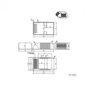 Caixa Patola CF-110/2 56x69x110mm