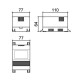 Caixa Patola CF-110/3 Com Aba 64x77x110mm Caixa Patola CF-110/3 Com Aba 64x77x110mm