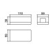 Caixa Patola CF-110/8 36x59x110mm Com Furo Para Conector Caixa Patola CF-110/8 36x59x110mm Com Furo Para Conector