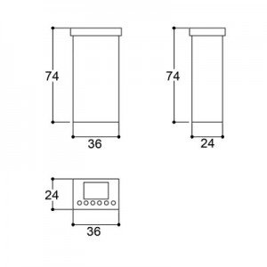 Caixa Patola CG-035 24x36x74mm