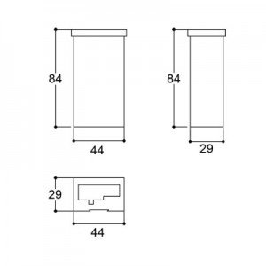 Caixa Patola CG-045 28x44x84mm