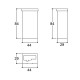 Caixa Patola CG-045 28x44x84mm Caixa Patola CG-045 28x44x84mm