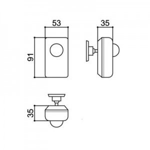 Caixa Patola CP-010/2R 35x53x92mm Caixa Patola CP-010/2R 35x53x92mm