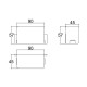 Caixa Patola CP-016/2 45,5x90x57mm Caixa Patola CP-016/2 45,5x90x57mm