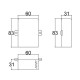 Caixa Patola CP-018 Com 10 Furos 31x60x82mm Caixa Patola CP-018 Com 10 Furos 31x60x82mm