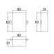 Caixa Patola CP-018 Toda Fechada 31x60x82mm Caixa Patola CP-018 Toda Fechada 31x60x82mm