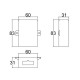 Caixa Patola CP-018 Com Furo Para Conector 31x60x82mm Caixa Patola CP-018 Com Furo Para Conector 31x60x82mm