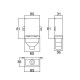 Caixa Patola CP-021 30,6x60x82mm Caixa Patola CP-021 30,6x60x82mm