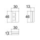 Caixa Patola CR-043/2 13x30x46mm Caixa Patola CR-043/2 13x30x46mm