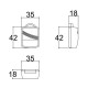 Caixa Patola CR-058 18x35x41mm Caixa Patola CR-058 18x35x41mm