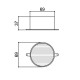 Caixa Patola CR-075 69x69x37mm Caixa Patola CR-075 69x69x37mm