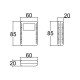 Caixa Patola CR-096/3 21x60x85mm Caixa Patola CR-096/3 21x60x85mm