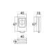 Caixa Patola CR-101 19x40x67mm Caixa Patola CR-101 19x40x67mm