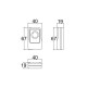 Caixa Patola CR-102 19x40x67mm Caixa Patola CR-102 19x40x67mm