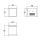 Caixa Patola DIN 75x75/2TA 75x75x92 Caixa Patola DIN 75x75/2TA 75x75x92
