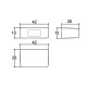 Caixa Patola PB-025 26x15x42mm Caixa Patola PB-025 26x15x42mm