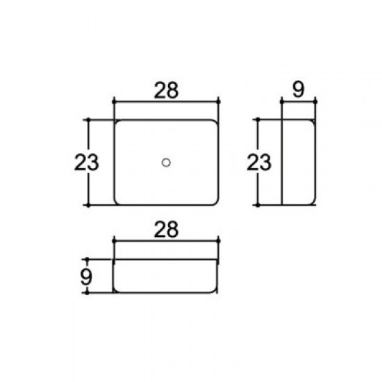 Caixa Patola PB-028 9x23x28mm Caixa Patola PB-028 9x23x28mm
