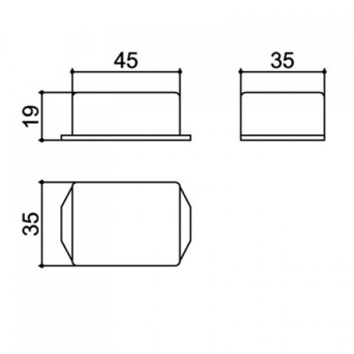 Caixa Patola PB-046/4 20x35x45mm Caixa Patola PB-046/4 20x35x45mm