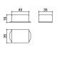Caixa Patola PB-046/4 20x35x45mm Caixa Patola PB-046/4 20x35x45mm