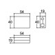 Caixa Patola PB-048 Com Furo 19x40x54,5mm Caixa Patola PB-048 Com Furo 19x40x54,5mm