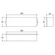 Caixa Patola PB-055/4F 37x51x168mm Caixa Patola PB-055/4F 37x51x168mm