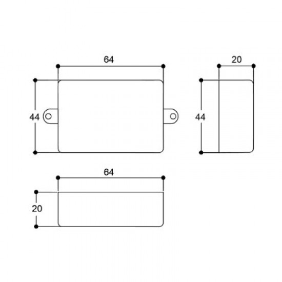Caixa Patola PB-064/2 20X44X64 Caixa Patola PB-064/2 20X44X64
