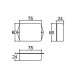 Caixa Patola PB-075/2 24x60x75mm Caixa Patola PB-075/2 24x60x75mm
