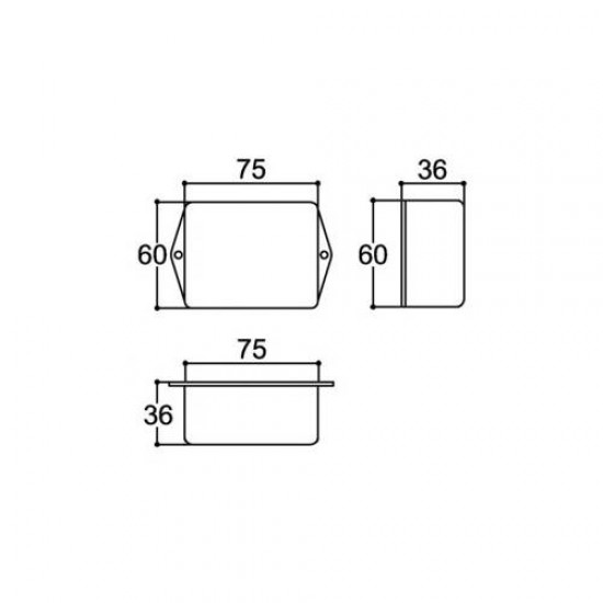 Caixa Patola PB-075 35x60x75mm Caixa Patola PB-075 35x60x75mm
