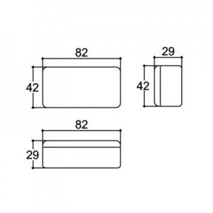 Caixa Patola PB-080 29x43x82,5mm Caixa Patola PB-080 29x43x82,5mm