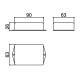 Caixa Patola PB-090TE 25x65x90mm Caixa Patola PB-090TE 25x65x90mm