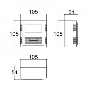 Caixa Patola PB-105/5 105x105x50mm Caixa Patola PB-105/5 105x105x50mm