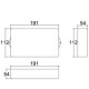 Caixa Patola PB-119/2 TE 54x112x191 Caixa Patola PB-119/2 TE 54x112x191