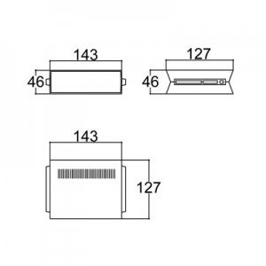 Caixa Patola PB-207 46x142x130 Caixa Patola PB-207 46x142x130
