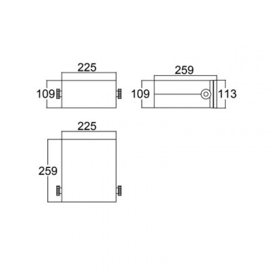 Caixa Patola PB-220/110-8 110x220x240mm Caixa Patola PB-220/110-8 110x220x240mm