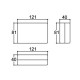 Caixa Patola PB-605 41x81x121mm Caixa Patola PB-605 41x81x121mm