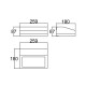 Caixa Patola PB-900 BEGE 89x180x260mm Caixa Patola PB-900 BEGE 89x180x260mm