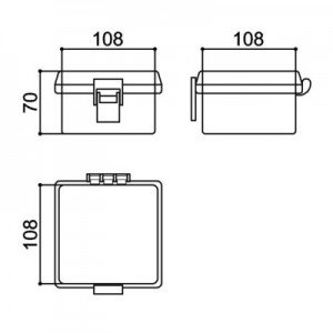 Caixa Patola PBO-402 70x101x107mm Caixa Patola PBO-402 70x101x107mm