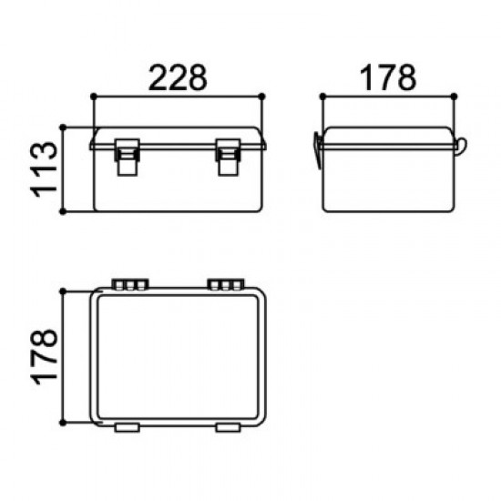 Caixa Patola PBO-404 114x176x236mm Caixa Patola PBO-404 114x176x236mm