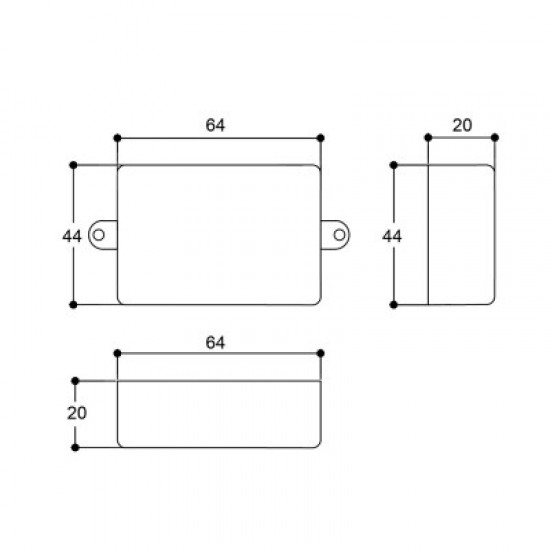 Caixa Patola PBT-064/2 20x44x64 Caixa Patola PBT-064/2 20x44x64