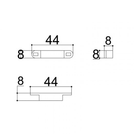 Caixa Patola Reed-001 8x8x25mm Caixa Patola Reed-001 8x8x25mm