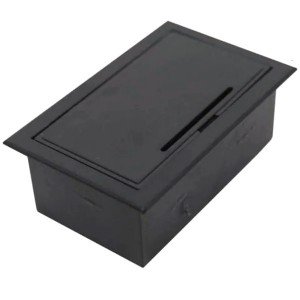 Caixa Patola Suporte ou Gabinete Para 2 Pilhas AA Preta